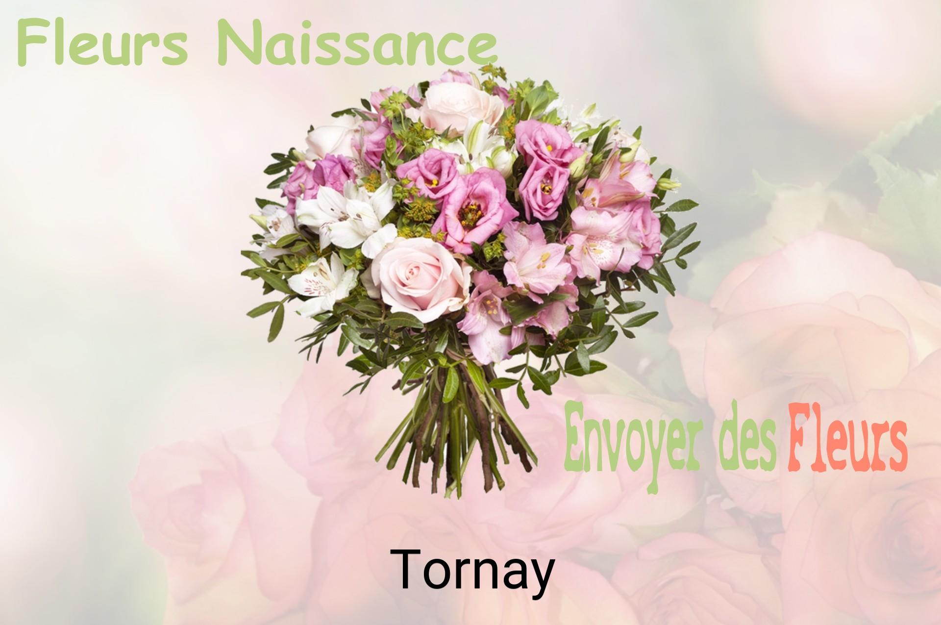 Bouquet de fleurs de naissance livré à Tornay